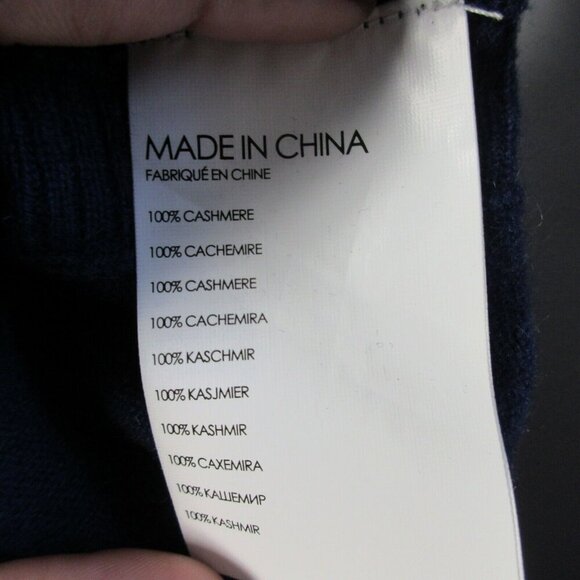 Club Monaco 100% Cashmere Pullover Sweater Womens XS Blue Long Sleeve Casual 204 - Picture 4 of 8